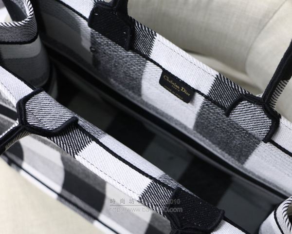 Dior包 迪奧經典款手提袋 Dio.r Book Tote格子系列 Dior購物包  Dyd1097